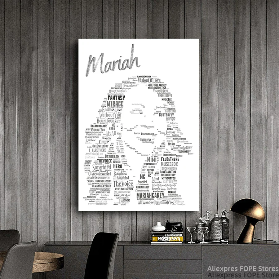 Mariah carey canvas posters wall art prints and canvas painting home