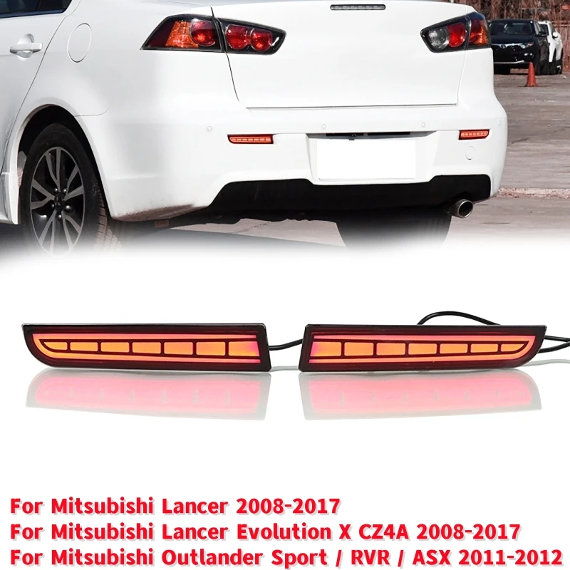 

2 шт./комплект, Автомобильные светодиодные фонари для заднего бампера Mitsubishi 2008-2017