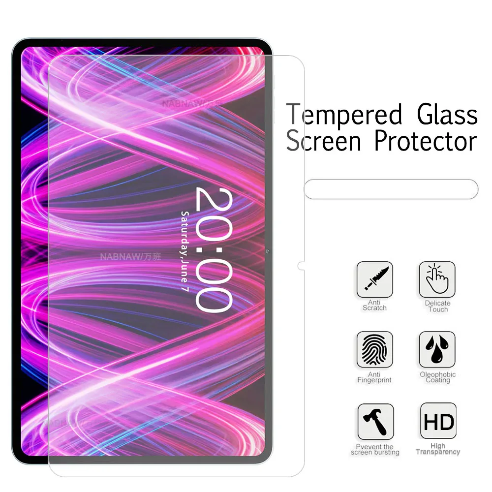 2 Pieces Clear Hard Film HD Screen Protector Scratch Proof Tempered Glass For Teclast T60 Plus 12 2