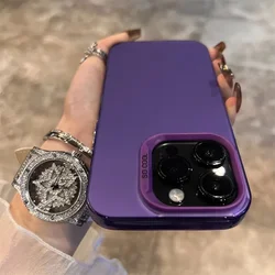 Elegant Matte Shockproof Bumper Phone Case Cover for iPhone Air (PURPLE)