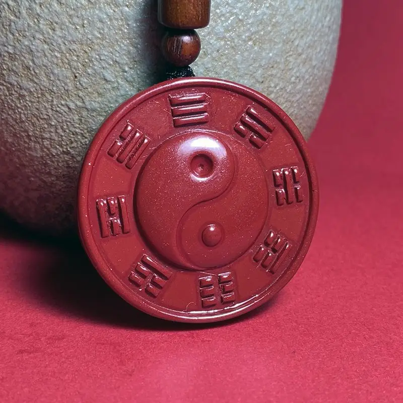 폭발 시나바 음과 양 커플 타이지 브랜드 마스코트, Zijin 모래 펜던트 틈새 중국 선물, 다섯 요소.