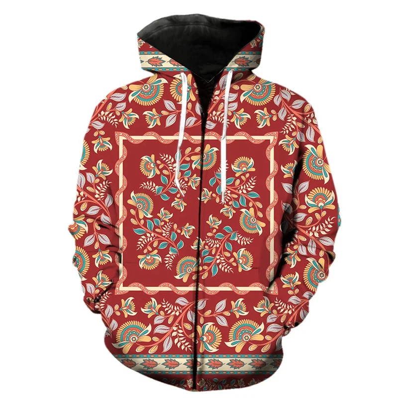 thumbnail image 1 of Sudadera con capucha con cremallera y estampado floral 3D exótico retro para hombre, chaquetas de moda de gran oferta, sudaderas divertidas y geniales, camisetas de hip hop, sudaderas con capucha de c, 1 of 5