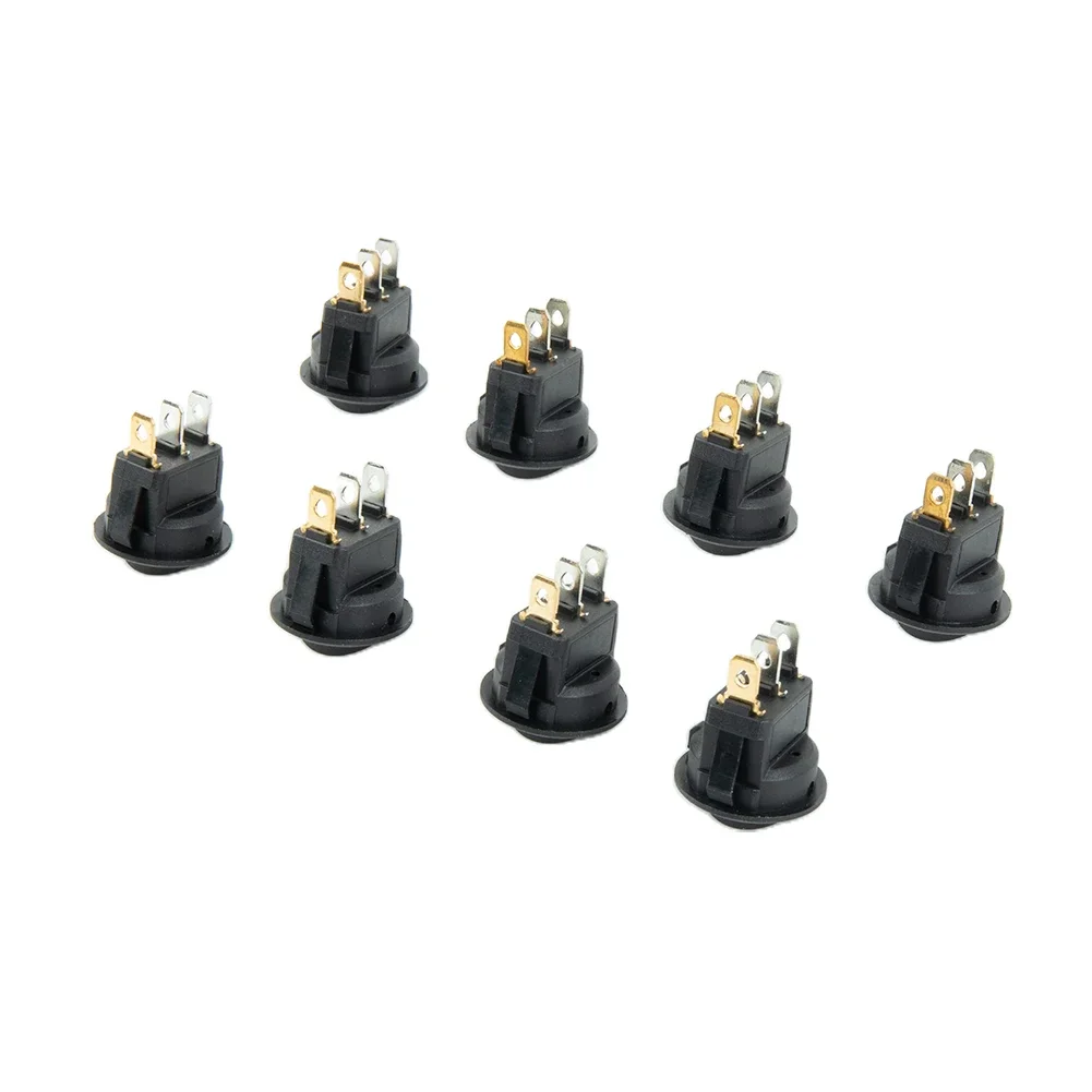 

Auto Accessories Boat Tool Toggle Controls 8pcs LED Boat Switches Boat 2 Poles Switches 3 Pins LED Light Button