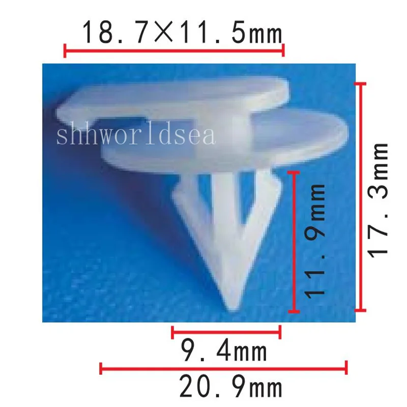 OE Replacement Clips For Mini Cooper 20-Pack Trim Panel Clips For BMW Mini Cooper - Fender Flare Moulding Retainer Fasteners Mini Cooper Fender Trim - Foto 2