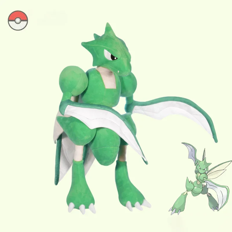 

80 см Большой размер Pokemon Scyther насекомое сичлор аниме плюшевая игрушка высокое качество мягкие животные кукла детские подарки на день рождения