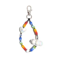 Handmade Korean Charm Colorful Rope Keychain - Y2K Fashion Bag Accessory & Jewelry Gift (H3)