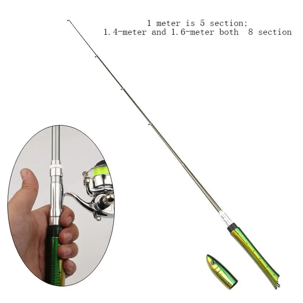 1.4m Pen Fishing Pole Mini Pocket Fishing Rod Travel Fishing Rod