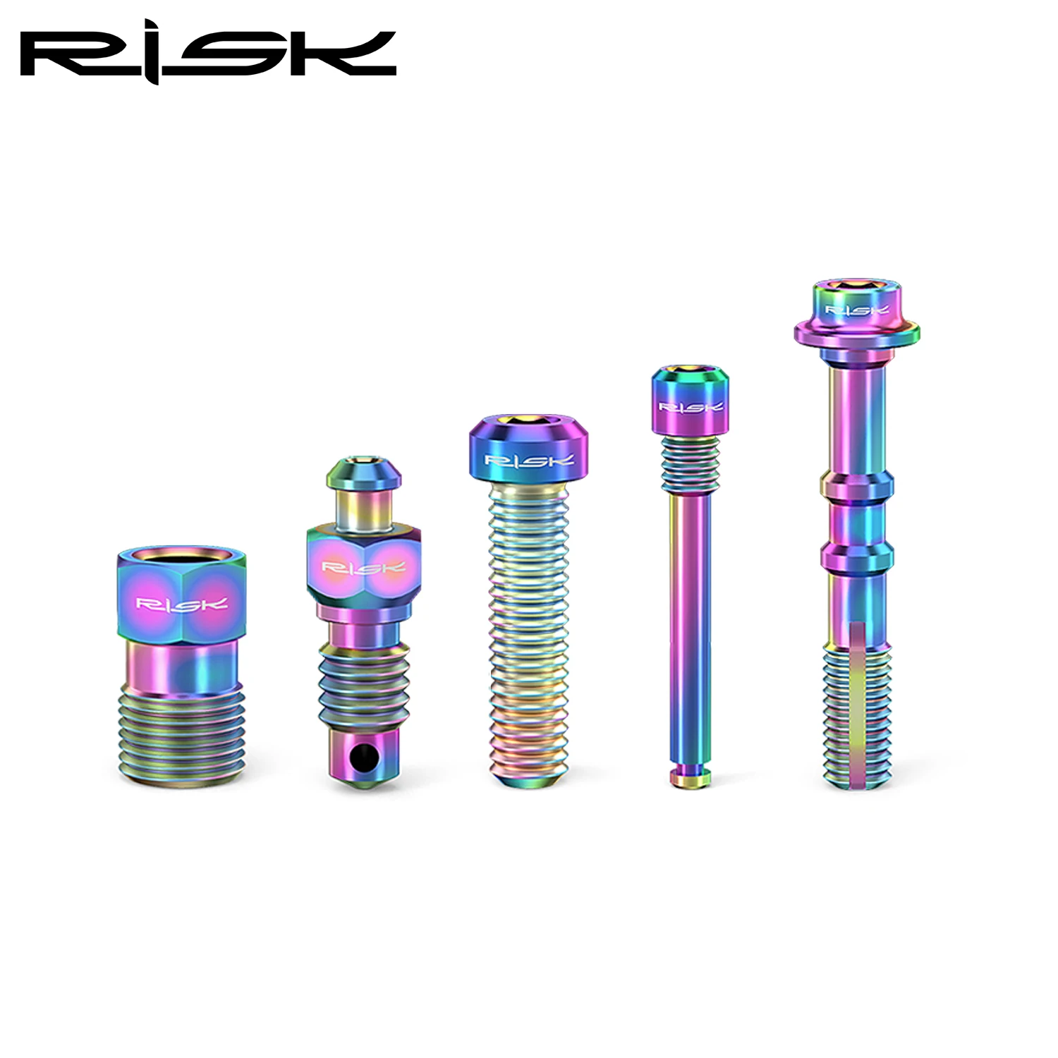 Pernos De Pastillas De Freno Para Bicicleta - Aleación De Titanio TC4, Color Dorado - Incluye Circlips - Compatible Con Frenos De Disco Hidráulicos