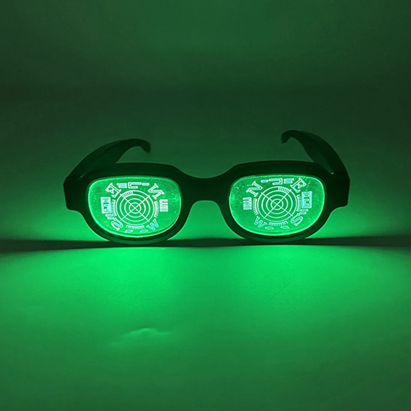 LED Light-Up Glasses Cyberpunk Style Cosplay Accessory for Adults (Generic)