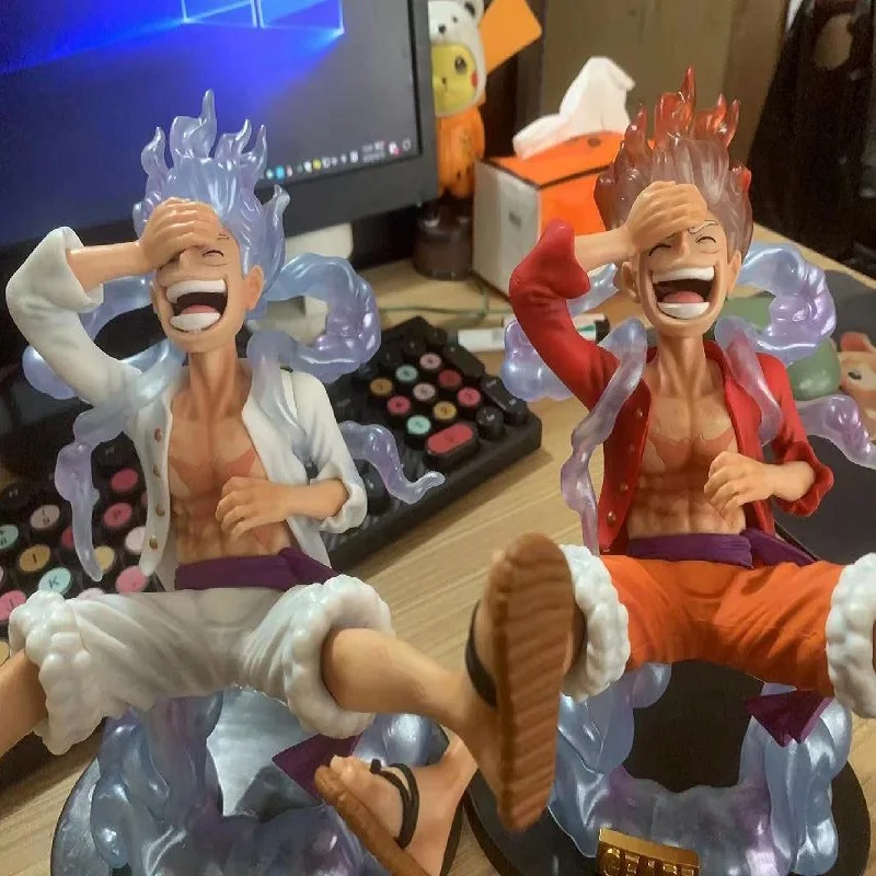 Anime One Piece Luffy Gear 5 Figure Sun God Nikka 17Cm Pvc Action Figurine Statue Modello Da Collezione Doll Giocattoli Per Regali Per Bambini