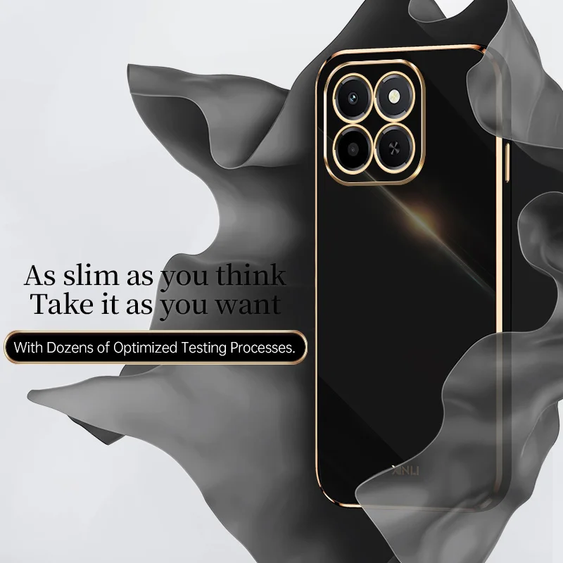 Enhanced Silicone Phone Case with 6D Plating - Durable Soft Cover