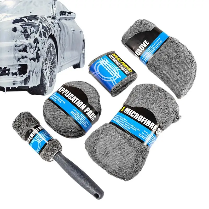 

Car Wash Detailing Set Car Cleaning Brushes Sponges Towels For Car Air Vents Rim Cleaning Dirt Dust Clean Tools