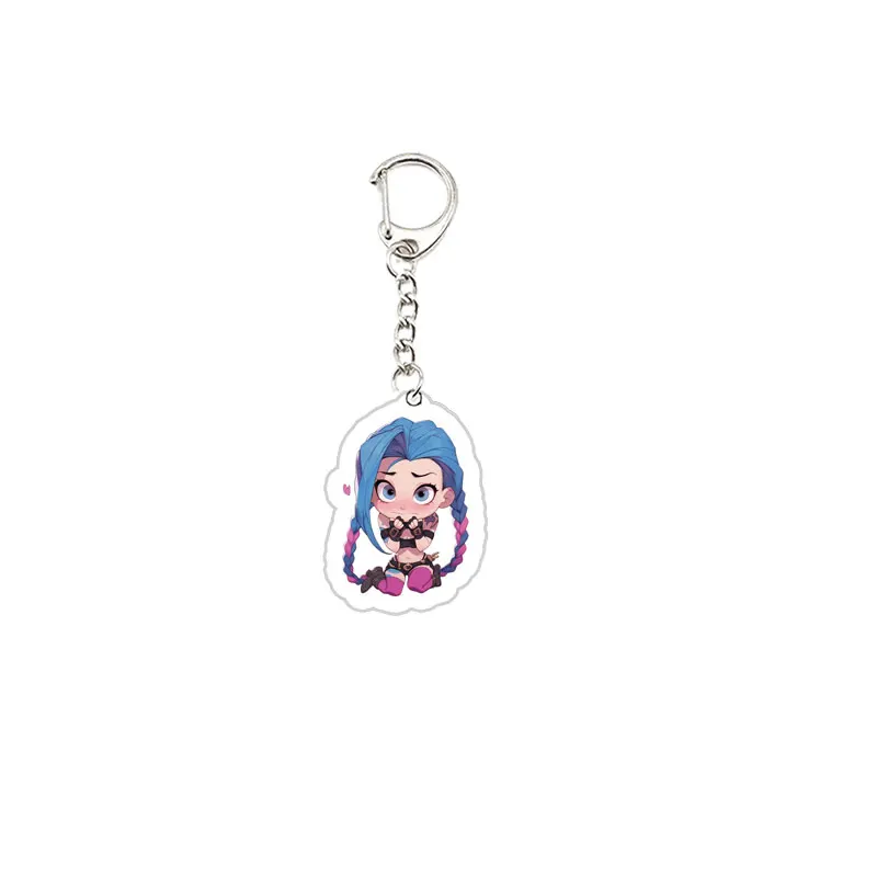 Acrylic Jinx Arcane Keychain Pendant for Fans – Stylish Bag Accessory and Gift