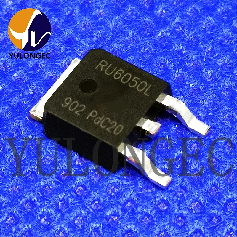 

10PCS RU6050L N-Channel Power MOSFET 60V/50A 10mOhms TO-252 Chip Original