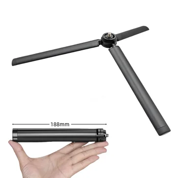 Treppiede da tavolo da tavolo in lega di alluminio metallica per DJI Zhiyun Gimbal Maniglia Grip Stabilizzatore DSLR Fotocamera Monopiede palmare