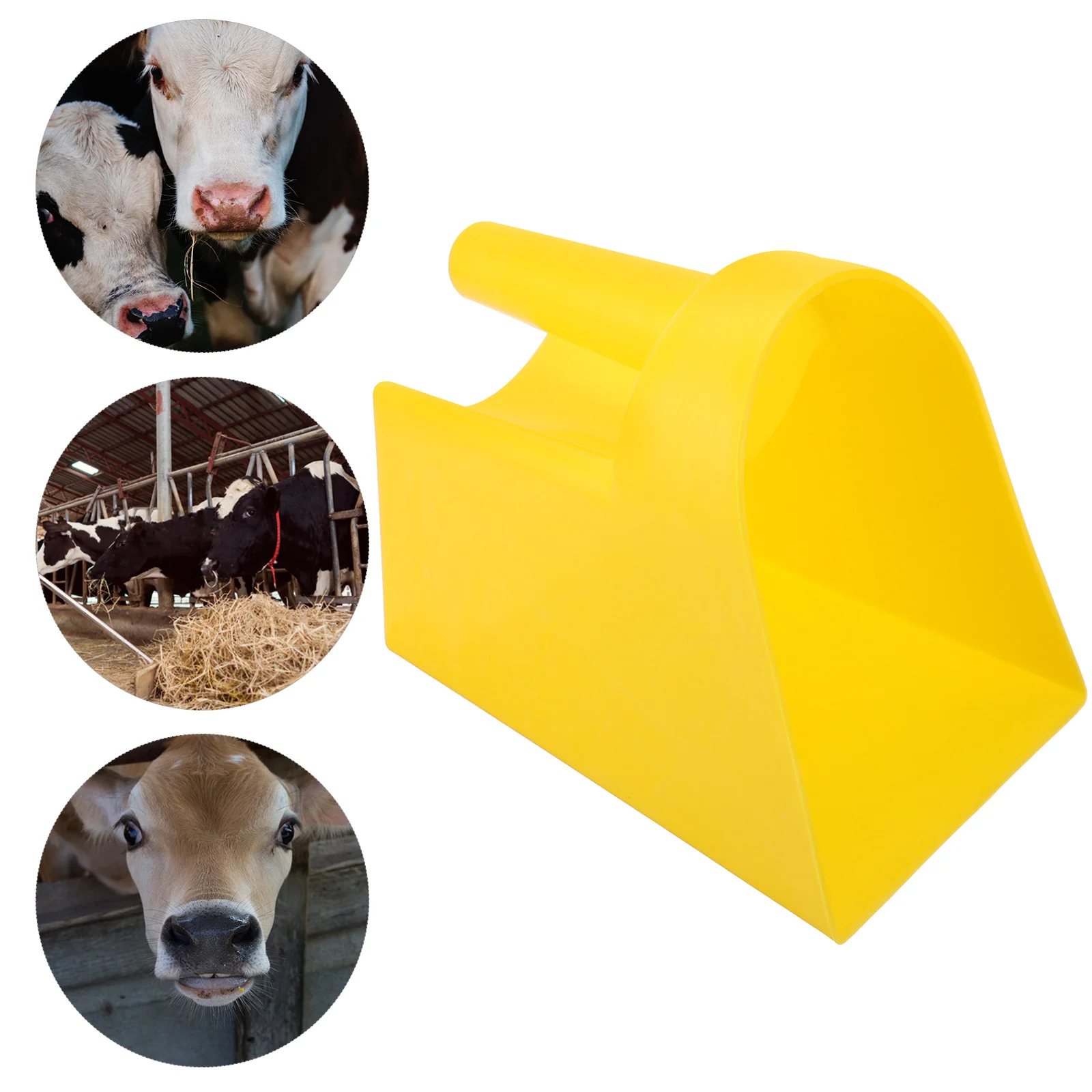 

Food for Farm Plastic Feeding Garden Livestock Scoop Home Household