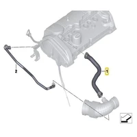 Furtun ventilare carter motor BMW 11157608144 1