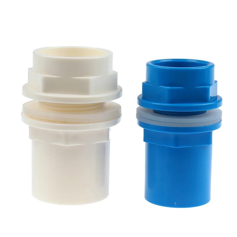 1Pc I.D.20-50mm 커넥터 탱크 PVC 수돗물 분배기 플라스틱 퀵 밸브 커넥터 정원 농장 관개용 수도관 피팅