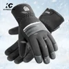 Black Winter Warm Full Waterproof Fingers Cycling Outdoor Sports Running Motorcycle Snowboard Touch Screen Fleece Skiing Gloves 1
