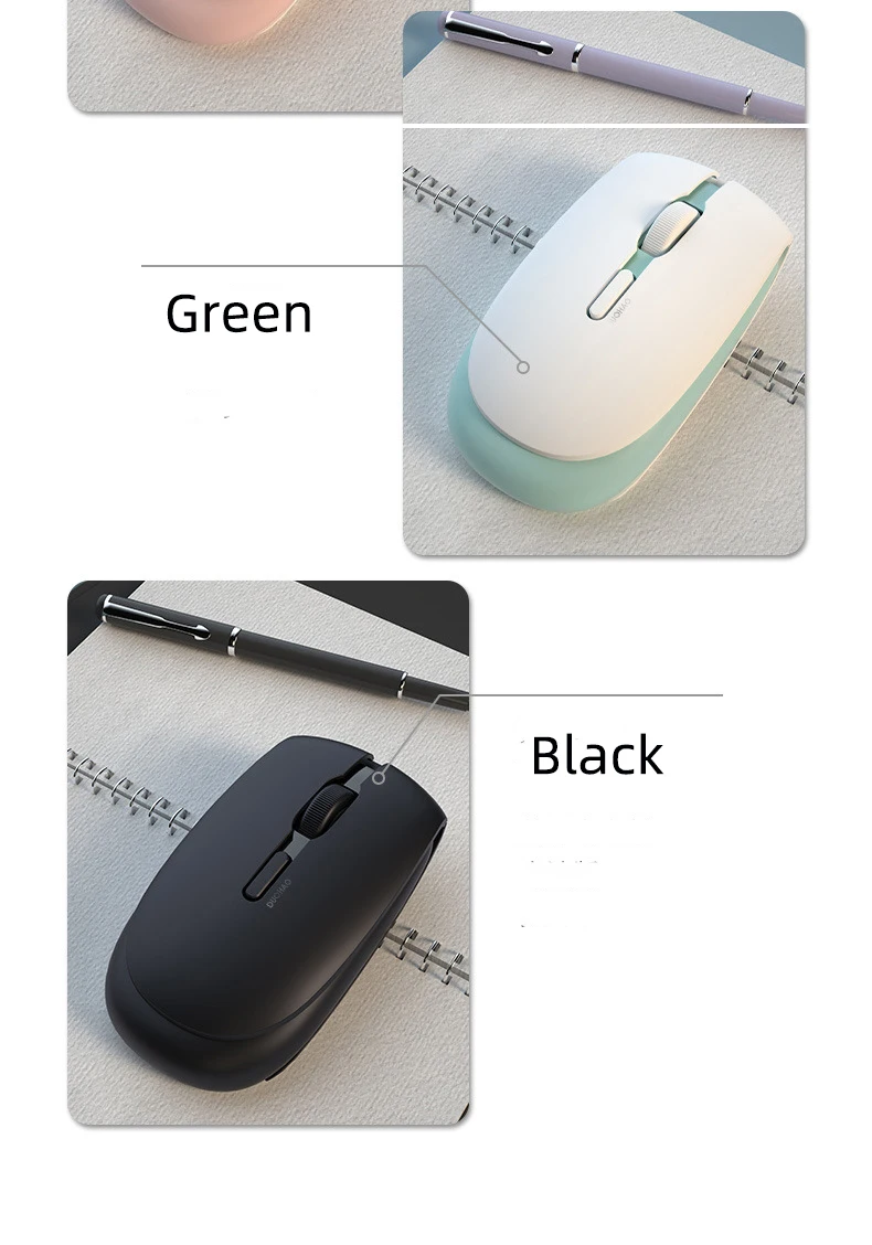 charging 2.4G wireless mouse 1600DPI Ergonomics home office silent mouse gaming mouse for computer laptop white mouse pc