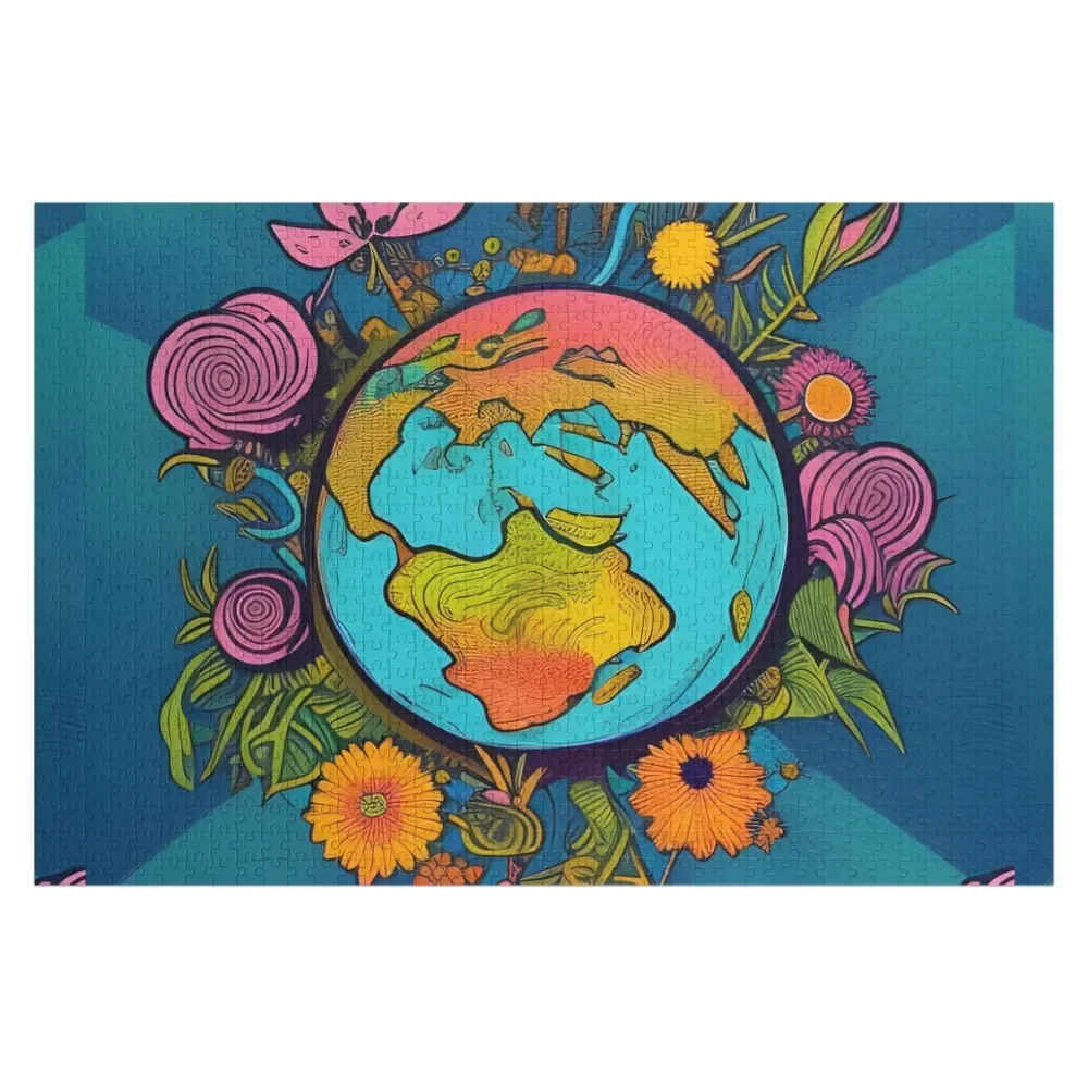 

Hippie Earth Jigsaw Puzzle Jigsaw For Kids Personalised Jigsaw Puzzle