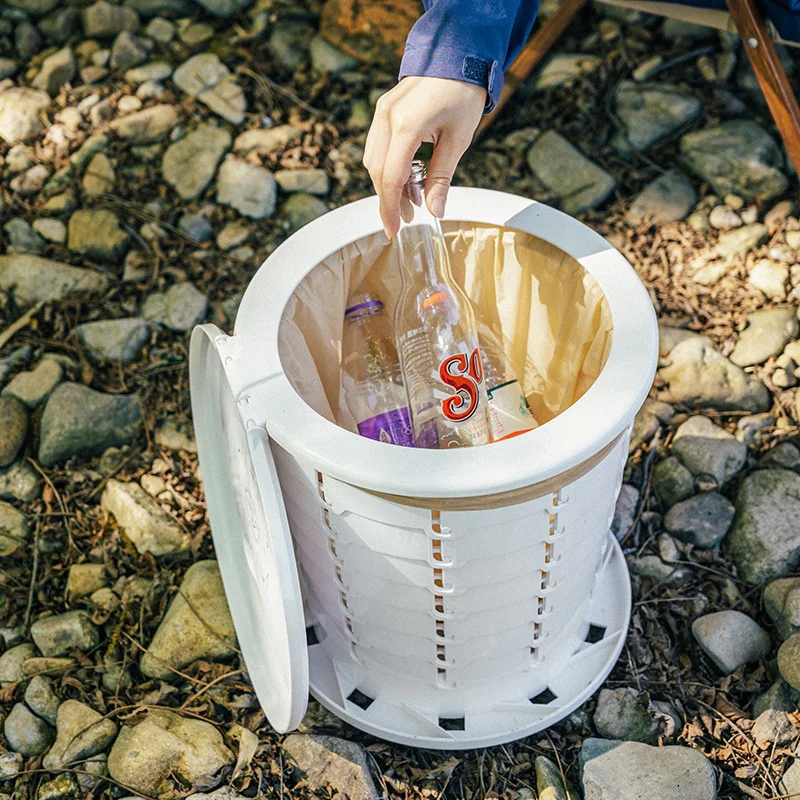 Naturehike Outdoor Folding Portable Toilet Camping Trash Can Travel Emergency Toilet High Strength Load Bearing And Washable