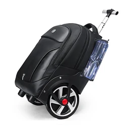 Latest upgrad brand trolley suitcase bag with big wheel trip shoulder bag new travel men/women carry on luggage boarding valise