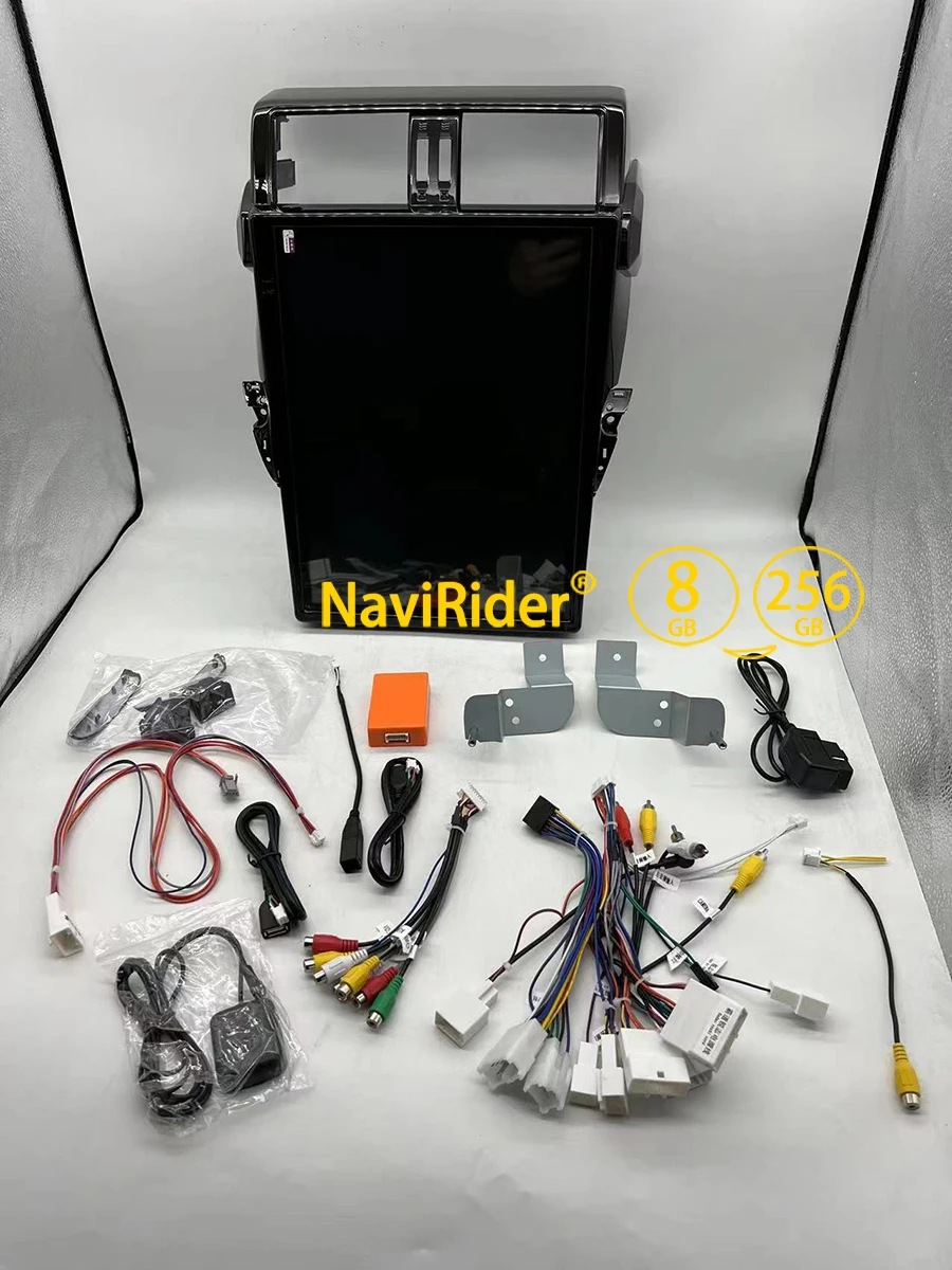 15inch Tesla Screen For Toyota Land Cruiser Prado 150 2014 - 2017 LC150 Car Radi