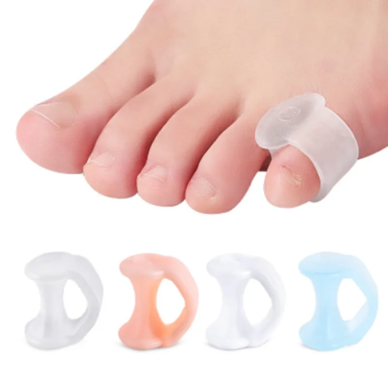 

2pcs Toe Separators Toe Silicone Bunion Guard Foot Care Orthopedic Finger Toe Separator Correction Pad Foot Care Tool
