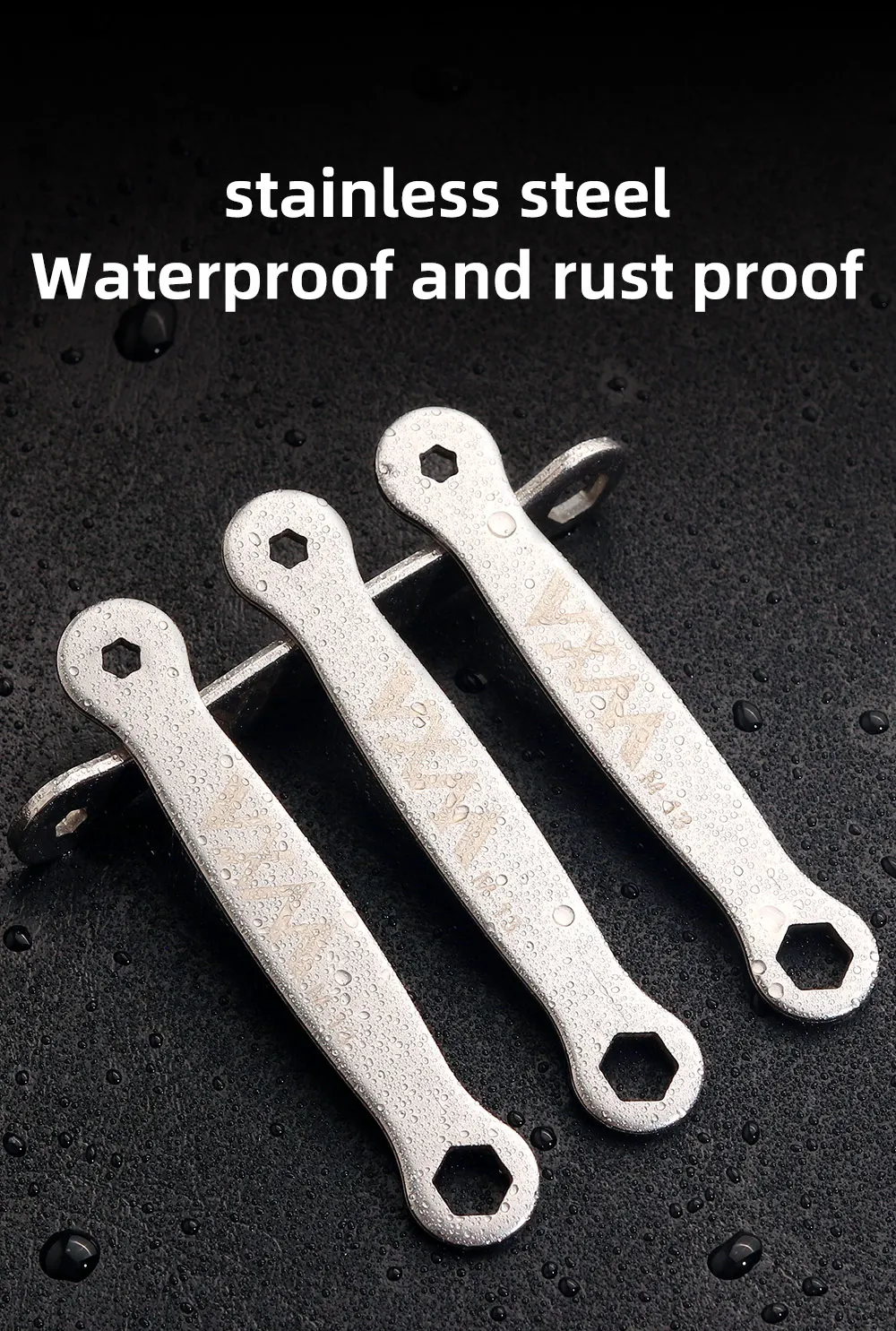 Description Picture 4 of itemVXM MTB Bicycle Pedal Anti-Slip Removal Wrench Tool Stainless Steel Universal Plum Blossom Hex Socket Disassembly Wrench