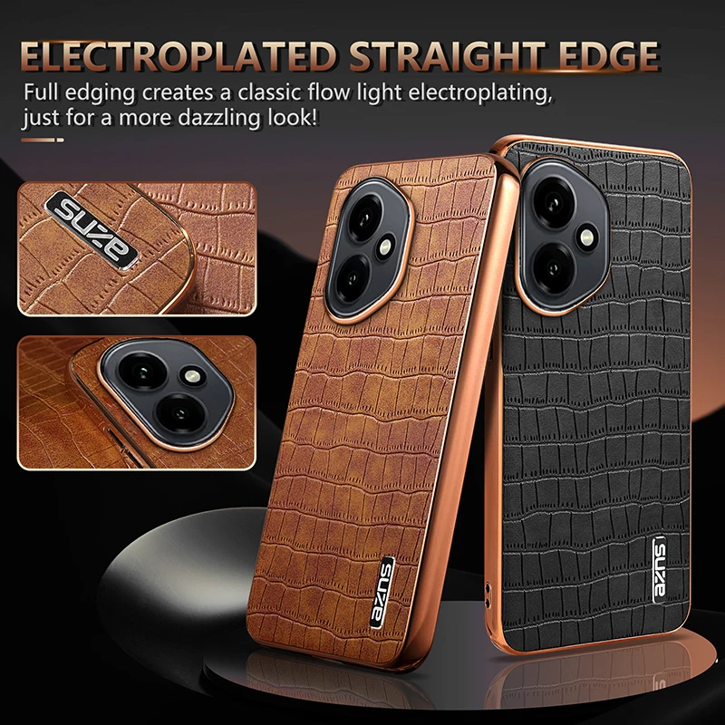 Luxury PU Leather Protective Back Cover Case