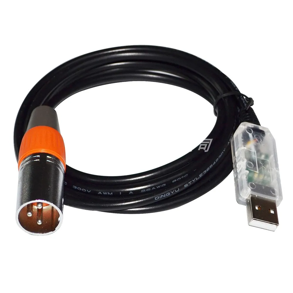 

FTDI DMX512 to USB RS485 DMXControl ArtNet XLR Head Light Control Cable