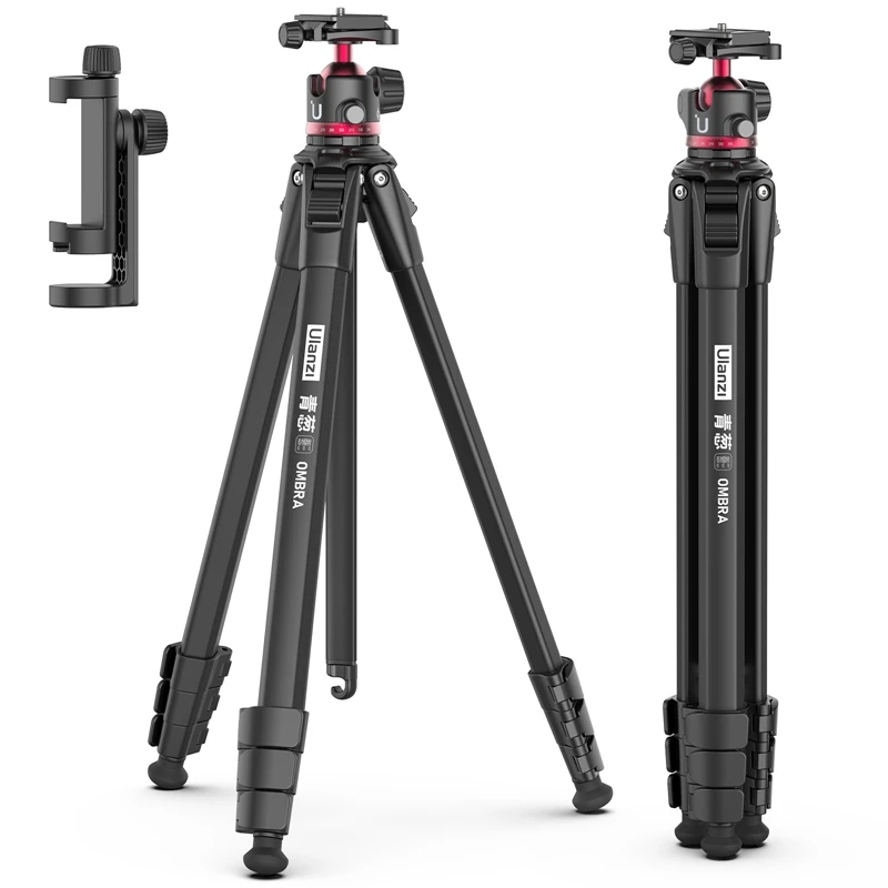 VIJIM Ulanzi OMBRA 1.5M Camera Tripod for DSLR Portable Travel Tripod with 360° Adjustable Ballhead Quick Release 8KG Maxload