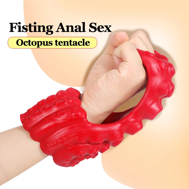 

New Big Fisting Wearable Octopus Tentacle Butt Plug Vaginal Dilator Anus Expander Prostate Massager Anal Sex Toys For Men Women