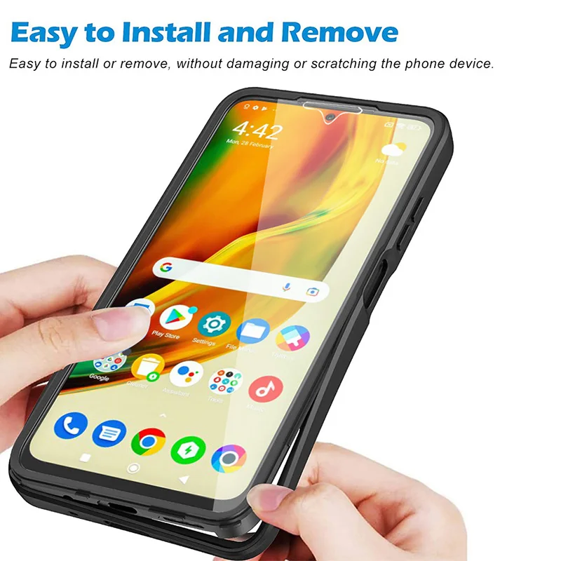 360° Full Body Rugged Phone Case with Built-in Screen Protector