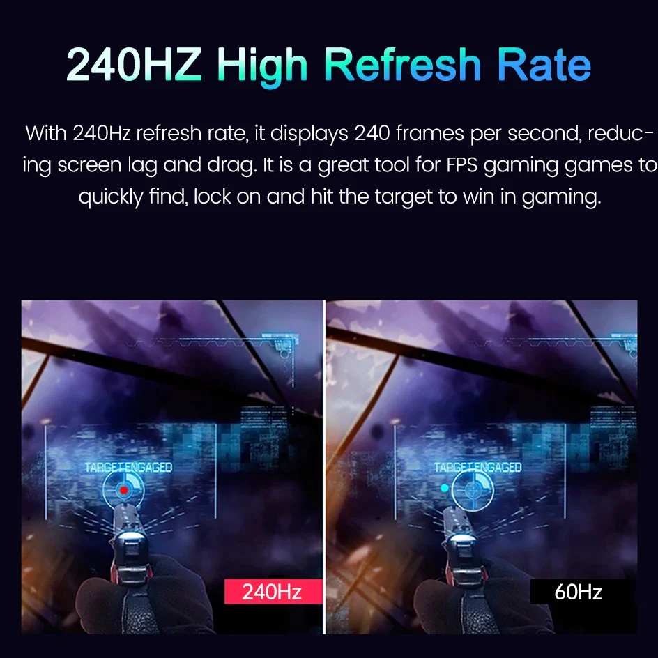 16인치 2.5K 240Hz 미니LED 휴대용 모니터 2560*1600 1200니트 100%DCI-P3 HDR IPS 스크린 게이밍 디스플레이 (PC, Xbox, PS4/5, Switch용)