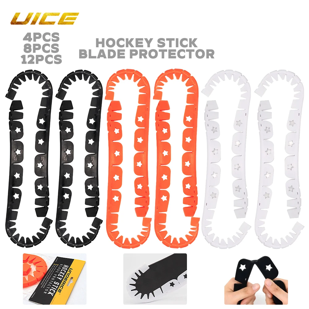 4/8/12pcs Hockey Stick Blade Protector Ice Hockey Accessories PP Material Sticks Training Practice Sports Equipment