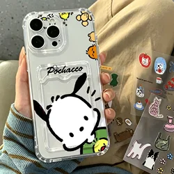 Adorable Pochaccos Card Holder Case with Universal Phone Compatibility - Samsung A13 5G (TKB - KB69CH46A1)