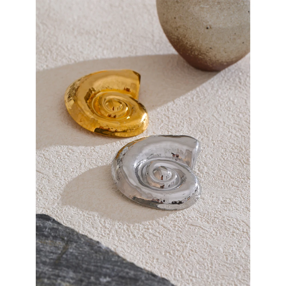 Yhpup Conch Brooch Pin Unisex Jewelry
