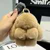 Handmade Soft Bunny PomPom Charms Plush Bunny Keychain Pendant Cute Otter Rabbit Plush Pendant Mini Bag Ornament Hanging Decor 3