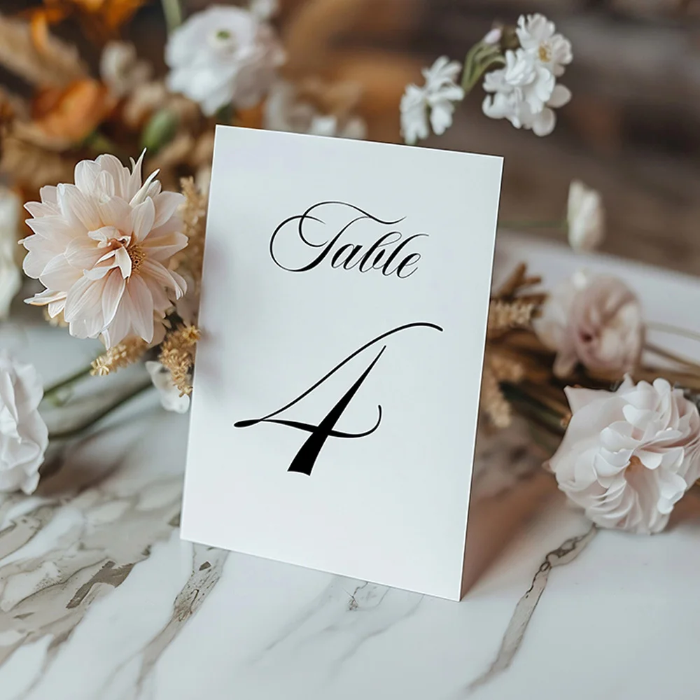 Table Numbers Personalized Wedding Table Number Number Cards for Wedding Reception Ceremony Mariages Decoration