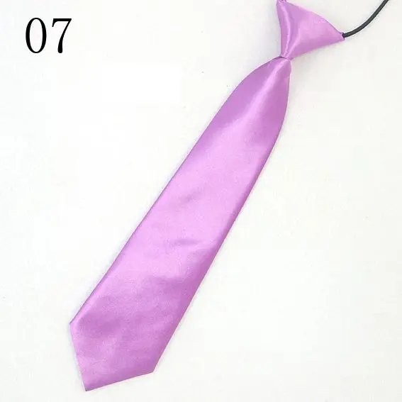 child necktie solid neckties kid's elastic rope neckwear node ready easily tie red orange pink blue Clothing-accessories