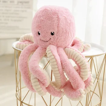 Simulation Octopus Doll Color Plush Toy Ocean Submarine Creature Squid Pet Sound Toy Decorative Ornaments Small Gifts Pet Toy 3