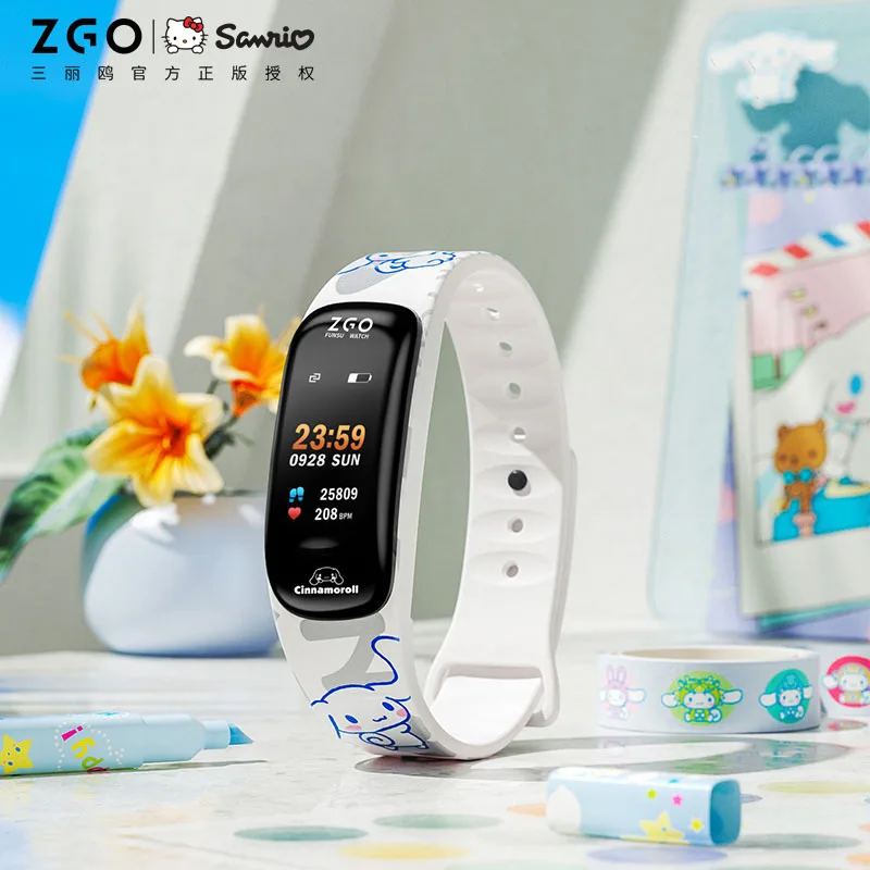 

Sanrio Kids Smart Bracelet Men's and Women's Alarm Clock Pedometer Calories Hello Kitty Sports Watch Couple Gift Passometer IP65
