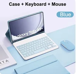 Detachable Keyboard Cover for 10.4 - Inch Tablets - Sleek Protective Case (Blue 2)
