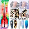 AS 15ml Transfer Foil Gel Nail Polish Soak Off Led Uv Gel Varnish Fast Dry Star Sticker Glue Stamp Gel 1