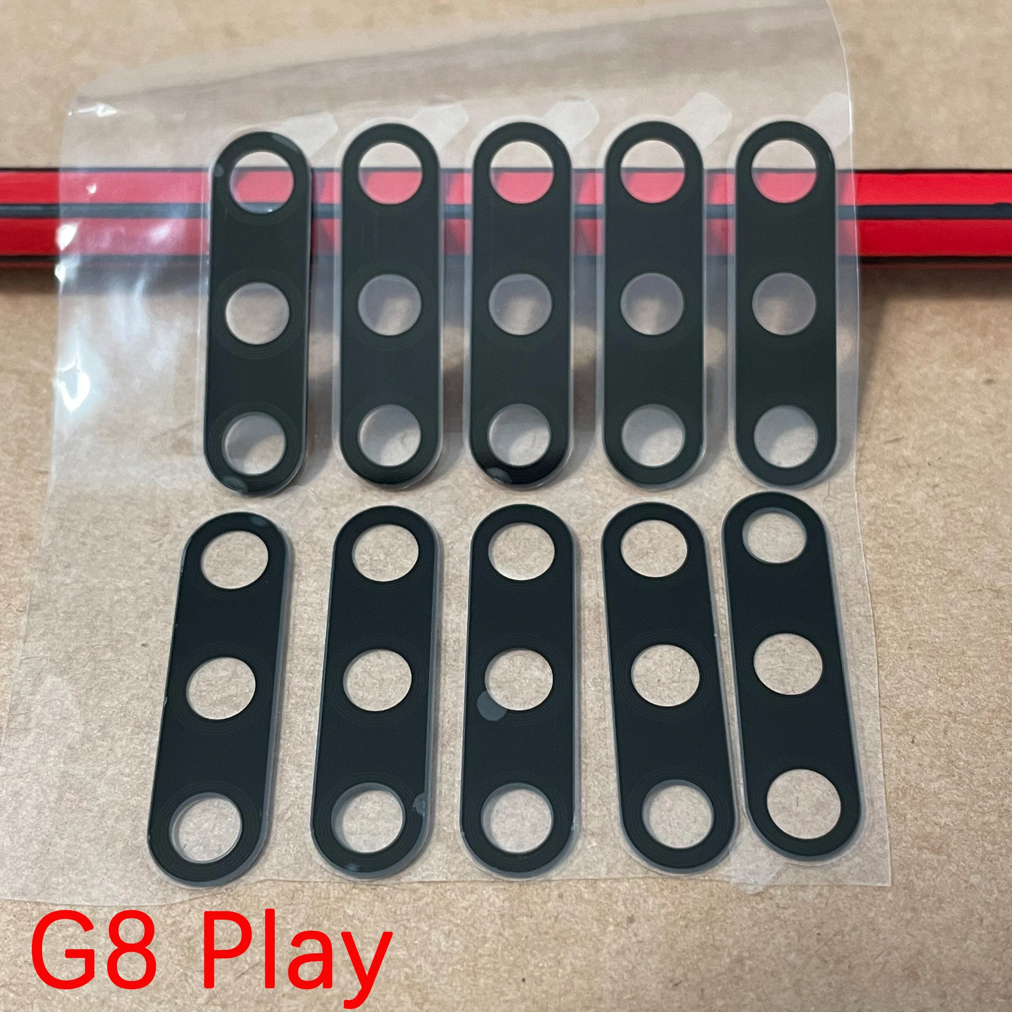 EmmaHelp 10-Pack Replacement Rear Camera Glass Lens with Adhesive for Motorola Moto G8 Series