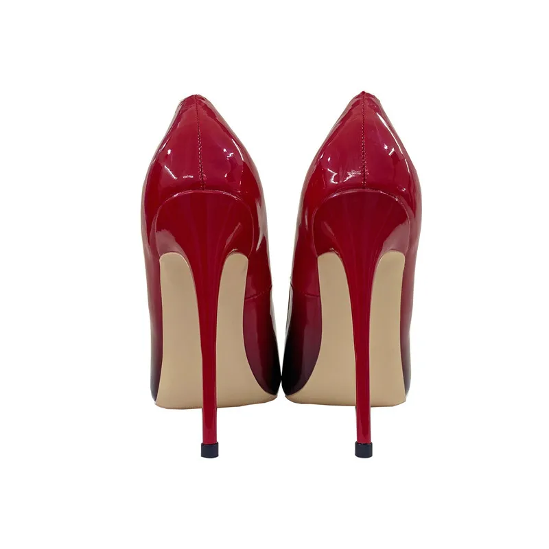 Red Black Gradient High Heel Stiletto Shoes