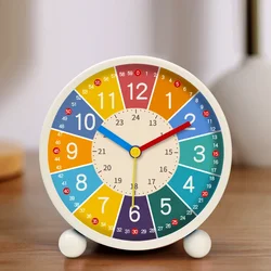 Children's Desktop Wake - Up Alarm Clock for Early Education and Home Decor (White)
