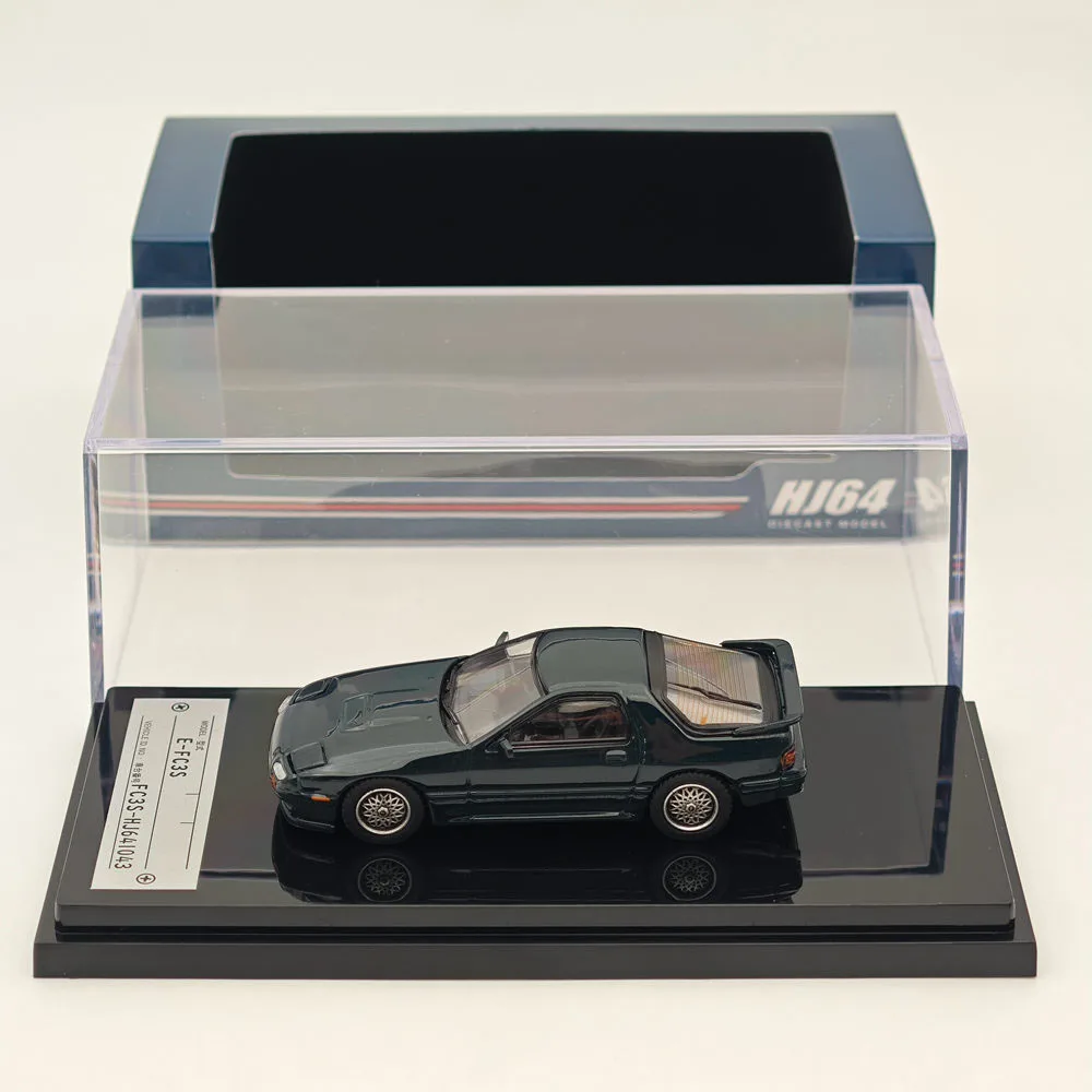 

Hobby Japan 1:64 RX-7 (FC3S) Winning Green HJ641043WGR Diecast Models Car Collection Auto Toys Gift